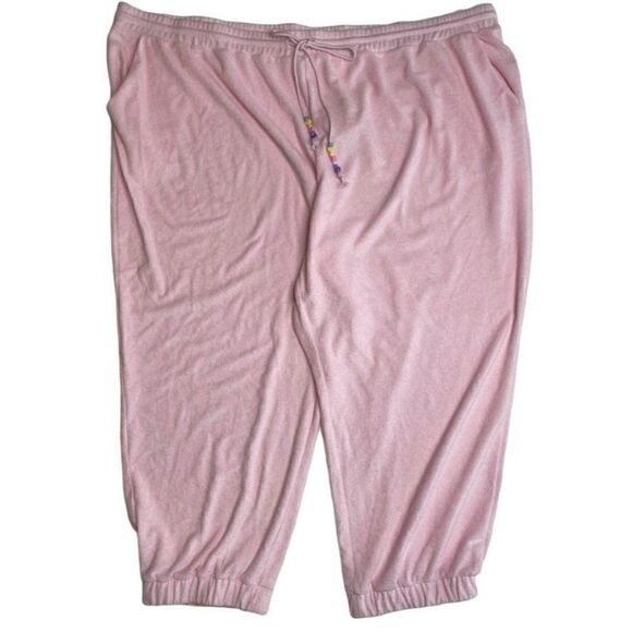 Stoney Clover Lane x Target Pink Cropped Terry Jogger Sz‎ 4X NEW - Picture 8 of 12